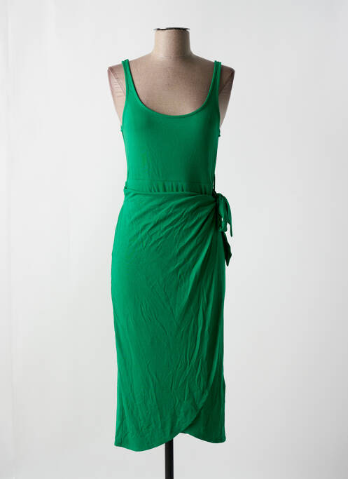 Robe mi-longue vert GRACE & MILA pour femme