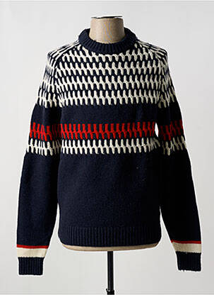 Pull stretch manches longues bleu TOMMY HILFIGER homme