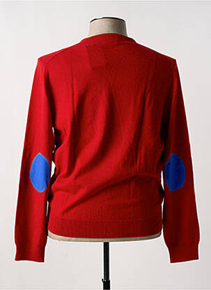 Pull stretch manches longues rouge VICOMTEA homme