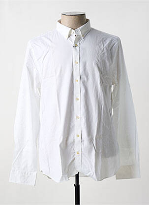 Chemise manches longues blanc GANT pour homme