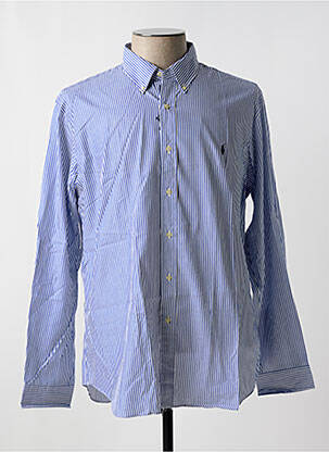 Chemise manches longues bleu RALPH LAUREN pour homme