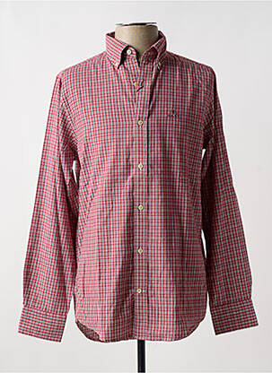 Chemise manches longues rouge GANT pour homme