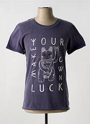 T-shirt violet MAISON SCOTCH pour homme seconde vue