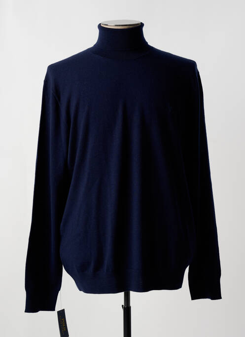 Pull col roulé bleu RALPH LAUREN pour homme