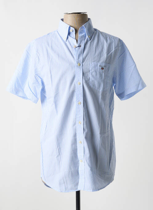 Chemise manches courtes bleu GANT pour homme