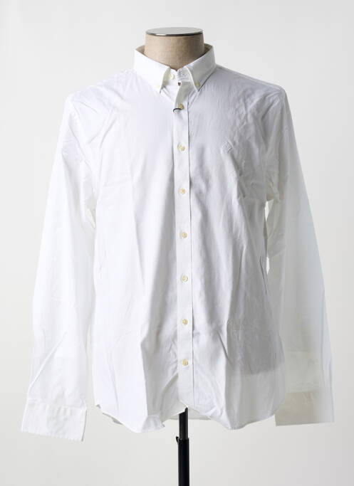 Chemise manches longues blanc GANT pour homme