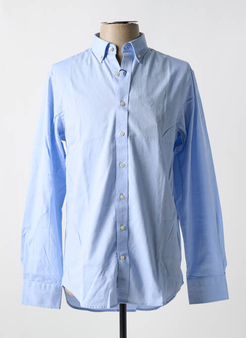 Chemise manches longues bleu GANT pour homme