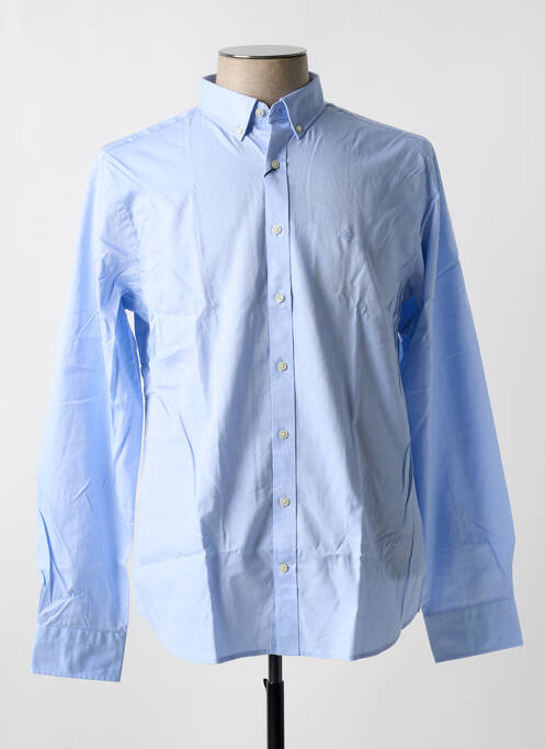 Chemise manches longues bleu GANT pour homme