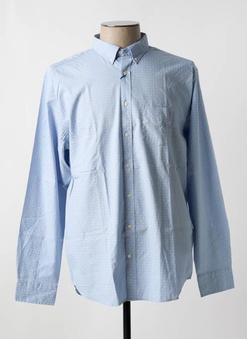 Chemise manches longues bleu GANT pour homme