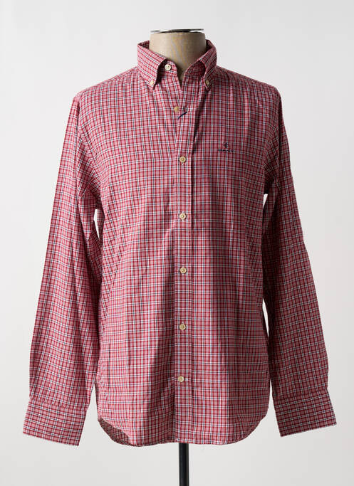 Chemise manches longues rouge GANT pour homme