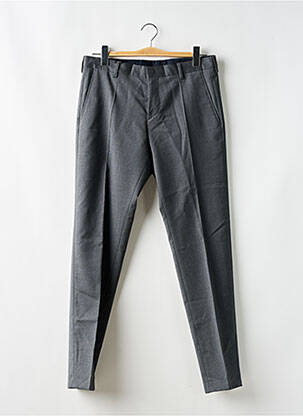 Pantalon chino tissage chiné taille haute gris TOMMY HILFIGER homme
