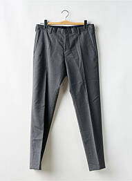 Pantalon chino tissage chiné taille haute gris TOMMY HILFIGER homme