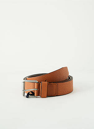 Ceinture coutures renforcées marron TOMMY HILFIGER homme