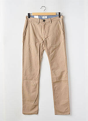 Pantalon chino tissage popeline taille normale marron TOM TAILOR homme