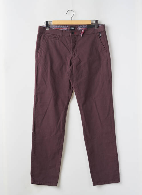 Pantalon chino rouge DELAHAYE pour homme