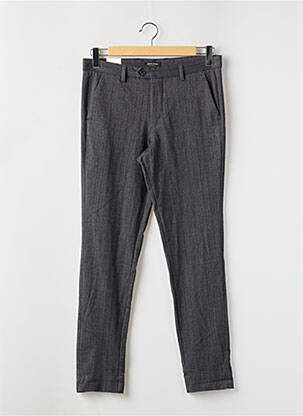 Pantalon chino tissage chiné taille normale gris JACK & JONES homme