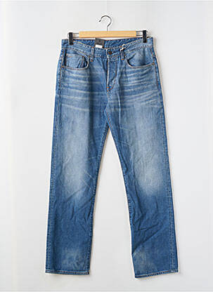 Jeans coupe droite fermeture zippée sous rabat boutonné taille normale bleu G STAR homme