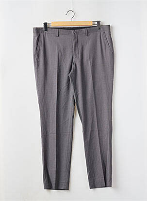 Pantalon slim fermeture zippée sous rabat boutonné taille normale noir SELECTED homme