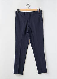 Pantalon slim fermeture zippée sous rabat boutonné taille normale bleu SELECTED homme