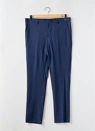 Pantalon slim fermeture zippée sous rabat boutonné taille normale bleu SELECTED homme