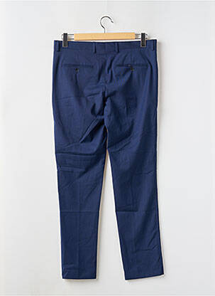 Pantalon slim fermeture zippée sous rabat boutonné taille normale bleu SELECTED homme