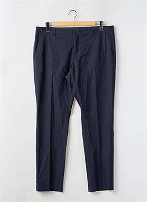 Pantalon slim fermeture zippée sous rabat boutonné taille normale bleu SELECTED homme