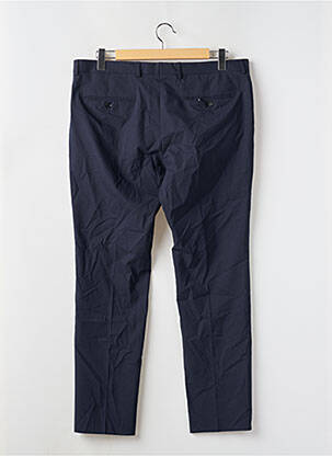 Pantalon slim fermeture zippée sous rabat boutonné taille normale bleu SELECTED homme