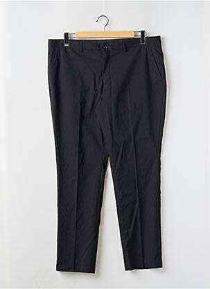 Pantalon slim fermeture zippée sous rabat boutonné taille normale noir SELECTED homme