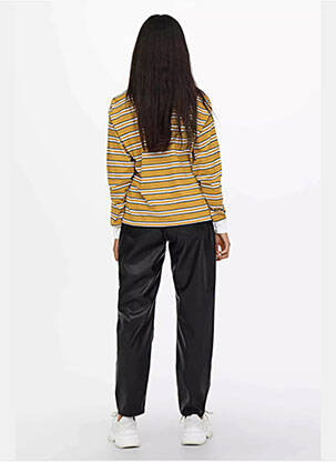 Polo coupe droite manches longues jaune ONLY femme