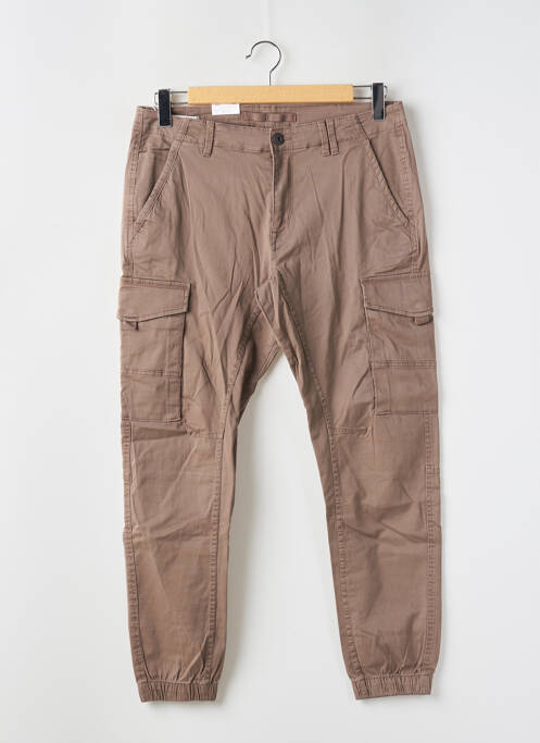Pantalon cargo marron JACK & JONES pour homme