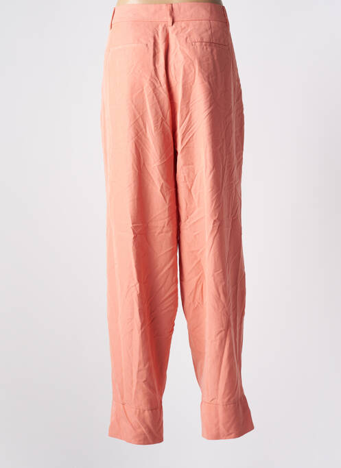 Pantalon chino fermeture zippée sous rabat boutonné orange DEUX. BY ELINE DE MUNCK femme