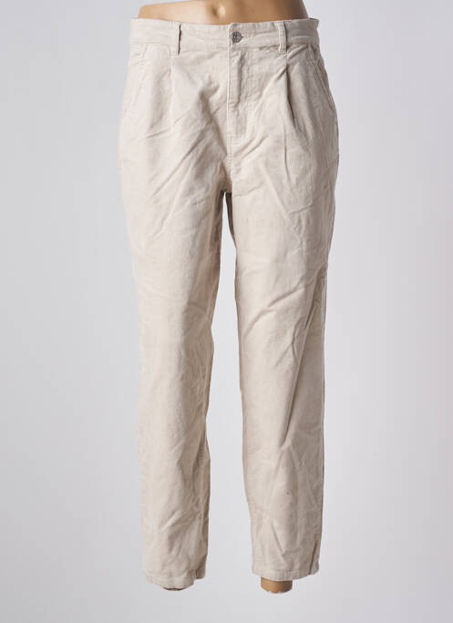 Pantalon droit beige ONLY pour femme