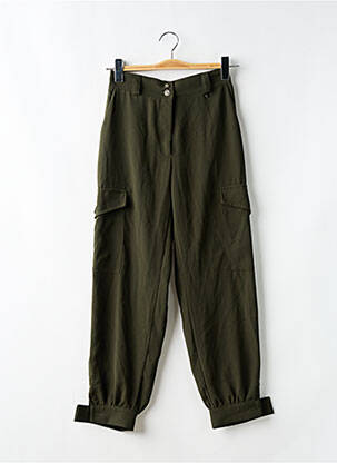 Pantalon cargo taille haute taille haute vert KOCCA femme