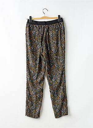 Pantalon droit taille élastique taille normale noir LE TEMPS DES CERISES femme