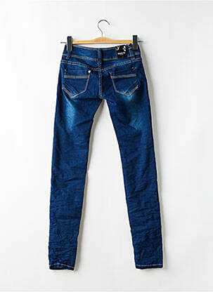 Jeans skinny stretch taille basse bleu MADONNA femme