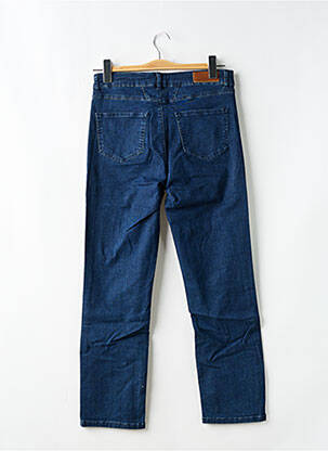 Jeans coupe slim tissage brut taille haute bleu MORE & MORE femme