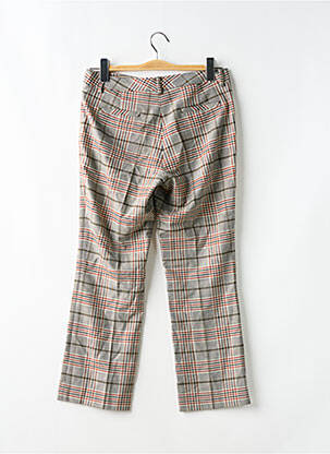 Pantalon 7/8 coupe cigarette taille normale vert MORE & MORE femme