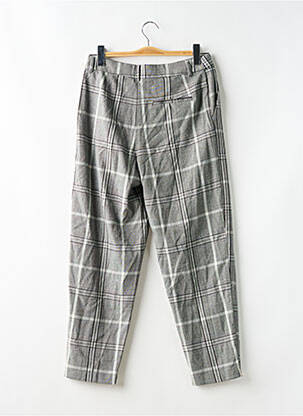 Pantalon 7/8 taille haute taille haute gris OBJECT femme