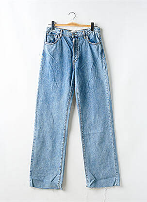 Jeans coupe droite bleu MANGO pour femme