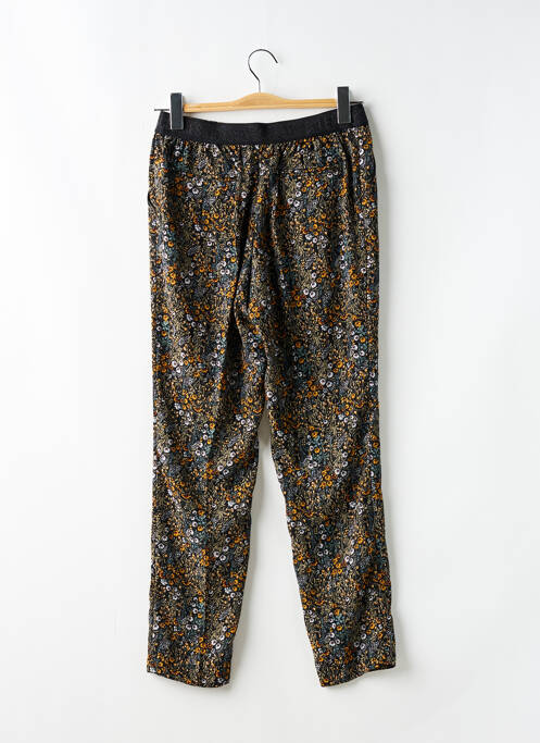 Pantalon droit tissage crêpe taille normale noir LE TEMPS DES CERISES femme