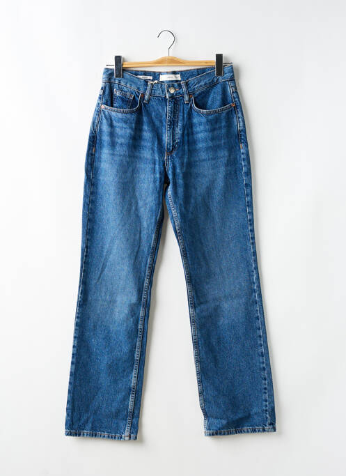 Jeans coupe droite bleu MANGO pour femme