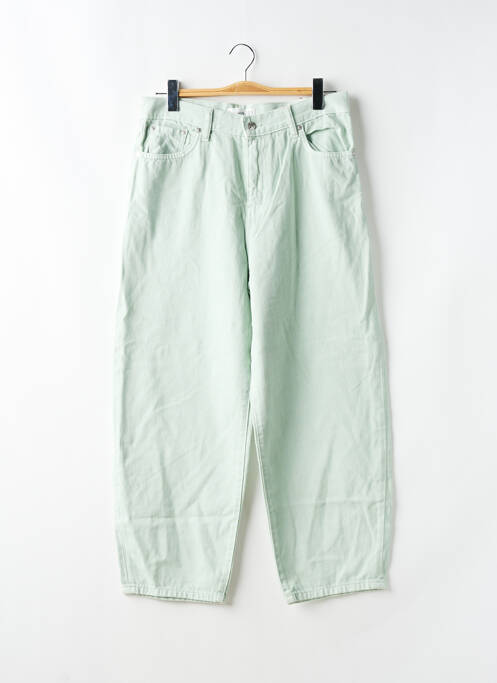 Jeans coupe large vert MANGO pour femme