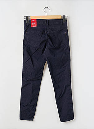Pantalon slim tissage popeline taille normale bleu S.OLIVER femme