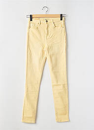 Jeans coupe slim stretch taille normale jaune TOXIK3 femme