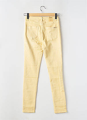 Jeans coupe slim stretch taille normale jaune TOXIK3 femme