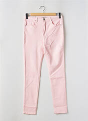 Jeans coupe slim rose TOXIK3 pour femme seconde vue