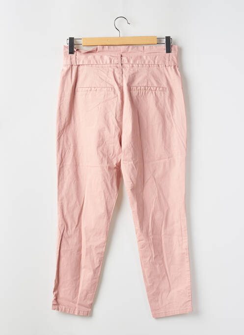 Pantalon 7/8 tissage popeline taille normale rose VERO MODA femme