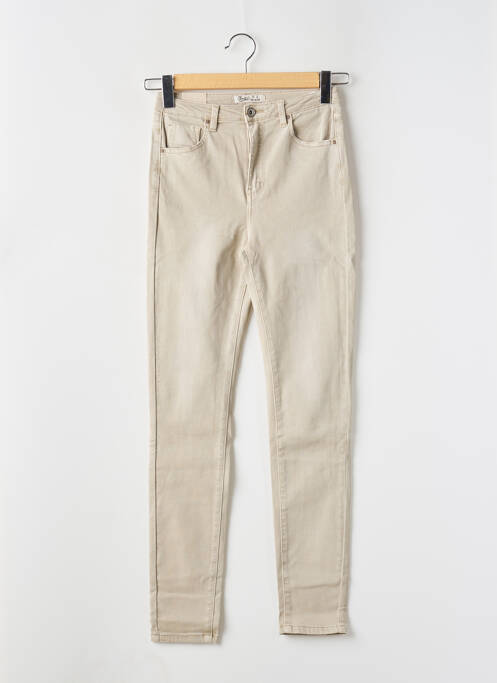 Jeans coupe slim beige TOXIK3 pour femme
