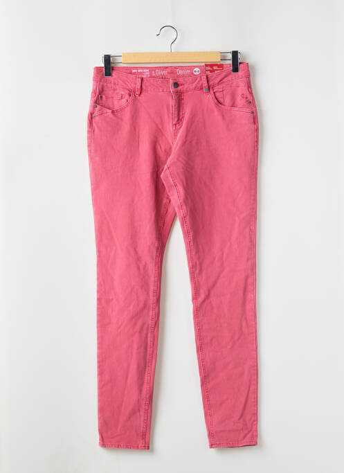 Jeans coupe slim rose S.OLIVER pour femme