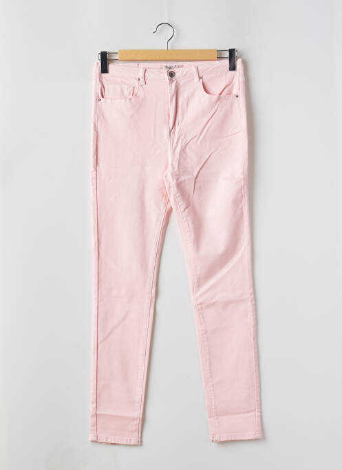 Jeans coupe slim rose TOXIK3 pour femme